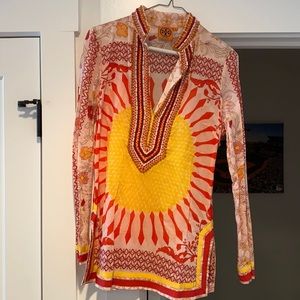 Tory Burch tunic top with beaded detailing